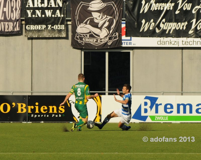 Foto's eredivisie PEC Zwolle ADO Den Haag 