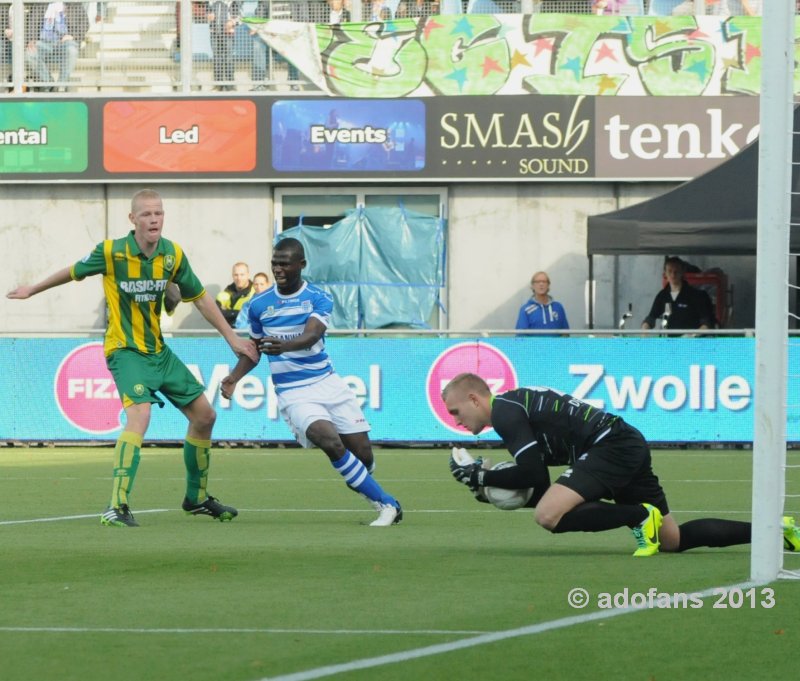 Foto's eredivisie PEC Zwolle ADO Den Haag 