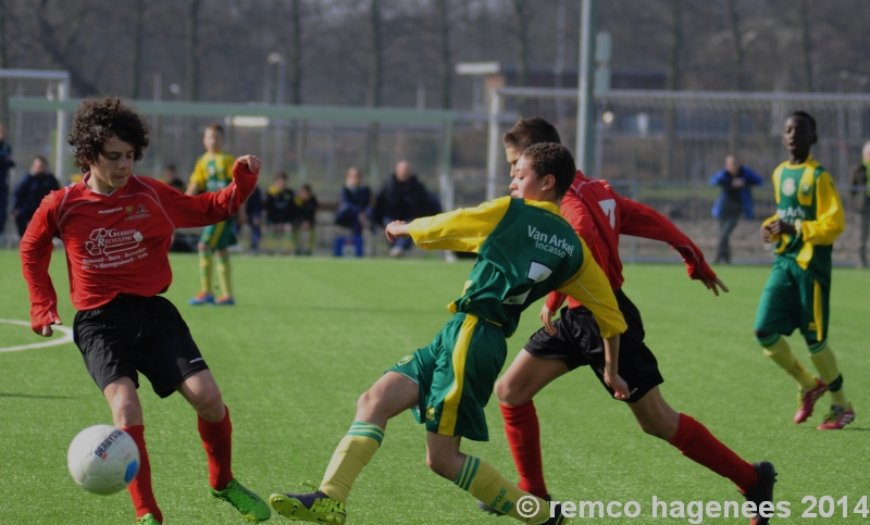 Foto's wedstrijden ADO Den Haag Jeugdopleiding 8 maart 2014