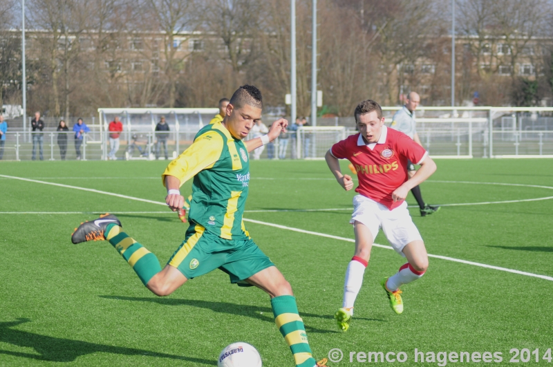 Foto's wedstrijden ADO Den Haag Jeugdopleiding 8 maart 2014