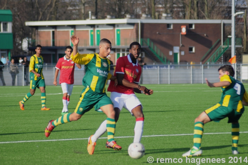 Foto's wedstrijden ADO Den Haag Jeugdopleiding 8 maart 2014