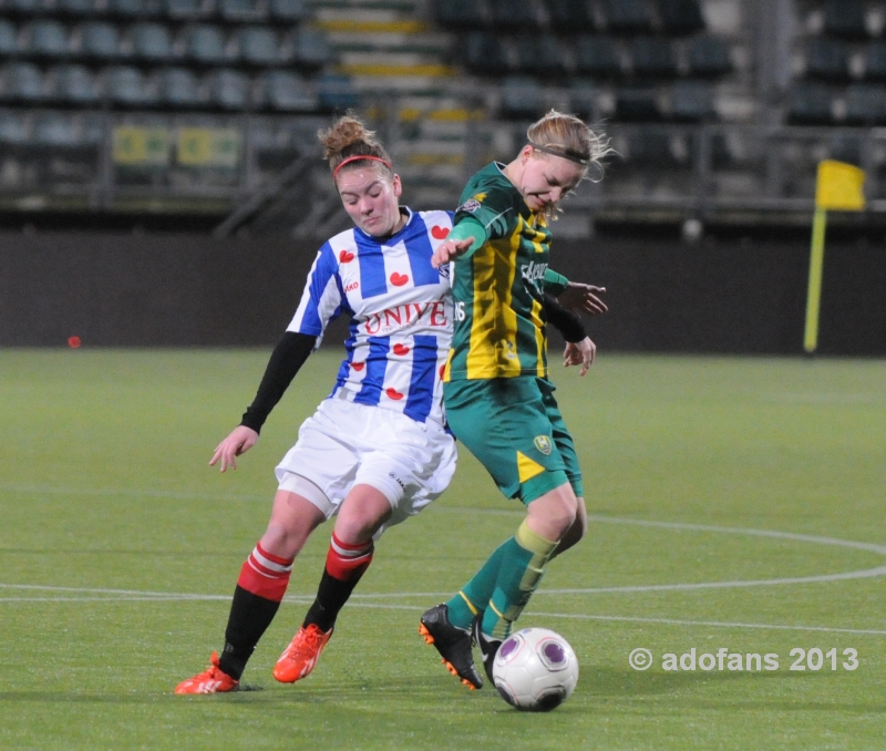 competitiewedstrijd vrouwenvoetbal ADO Den Haag - SC Heerenveen