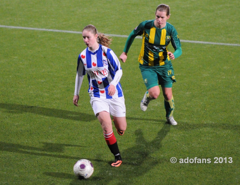 competitiewedstrijd vrouwenvoetbal ADO Den Haag - SC Heerenveen