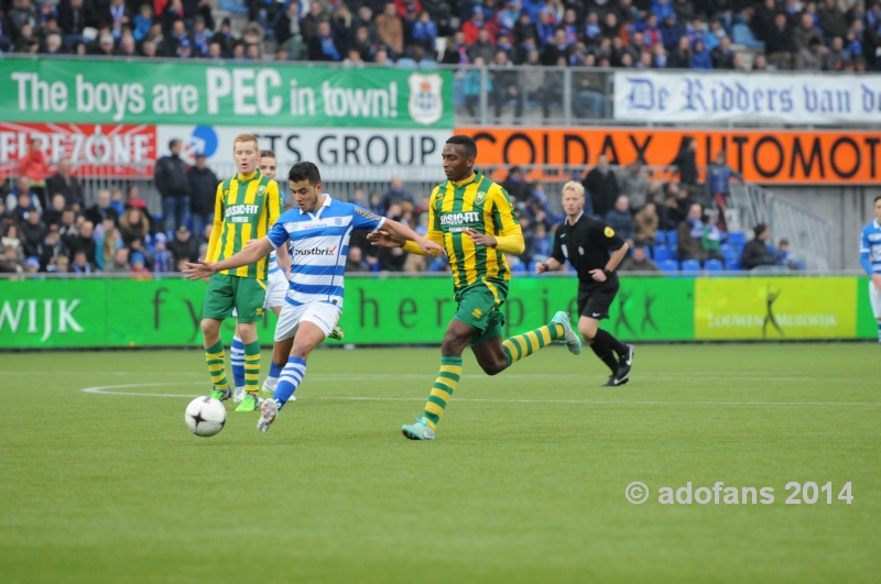 07-dec-2014 Pec Zwolle  ADO Den Haag  eindstand 3-1 