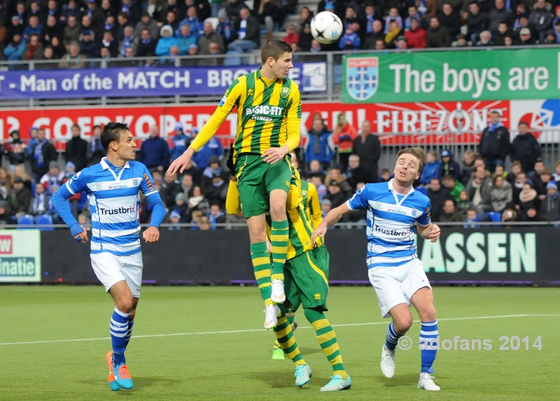 07-dec-2014 Pec Zwolle  ADO Den Haag  eindstand 3-1 