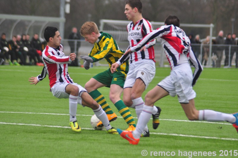 Foto`s wedstrijden ADO Den Haag jeugdopleiding 10 januari 2015