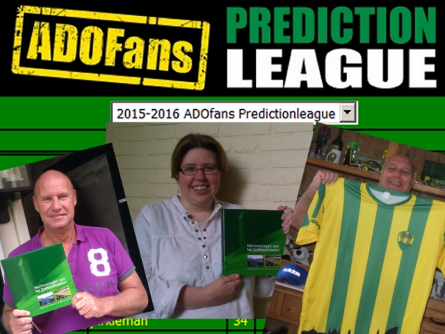 Winnaars ADOfans prediction league 2015-2016