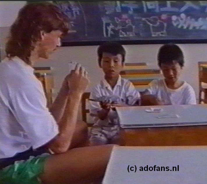 Michel Adam van FC Den Haag in China 1991