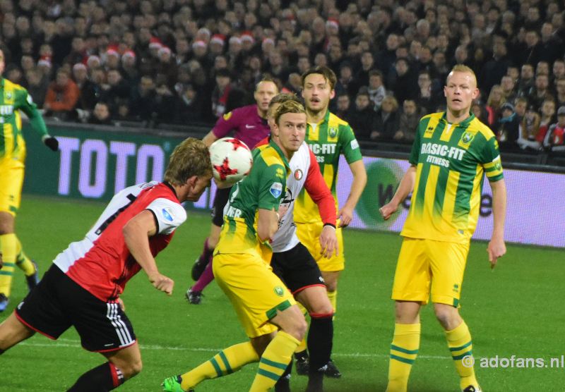 ADO Den Haag verliest met 5-1 knvb-beker Feyenoord