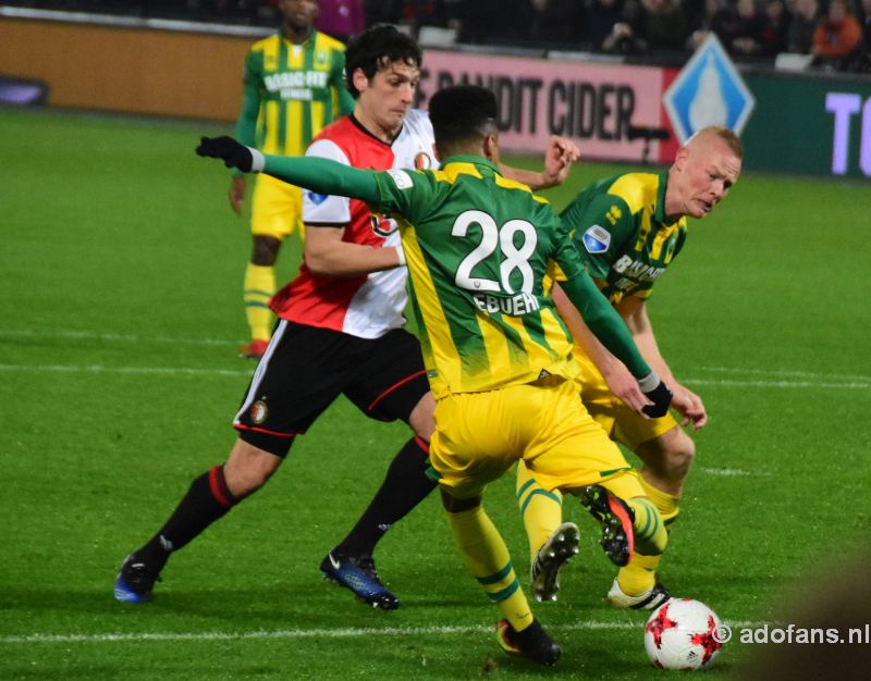 ADO Den Haag verliest met 5-1 knvb-beker Feyenoord