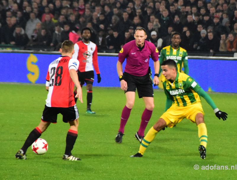 ADO Den Haag verliest met 5-1 knvb-beker Feyenoord