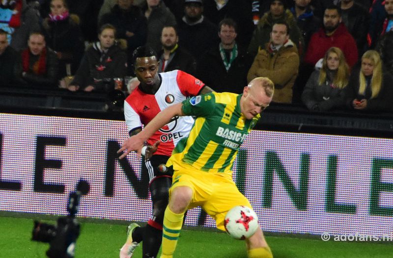 ADO Den Haag verliest met 5-1 knvb-beker Feyenoord