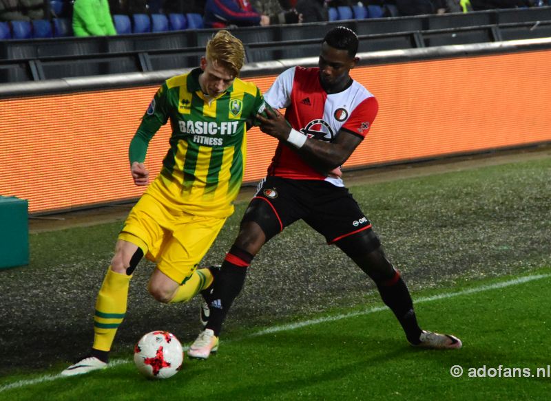 ADO Den Haag verliest met 5-1 knvb-beker Feyenoord