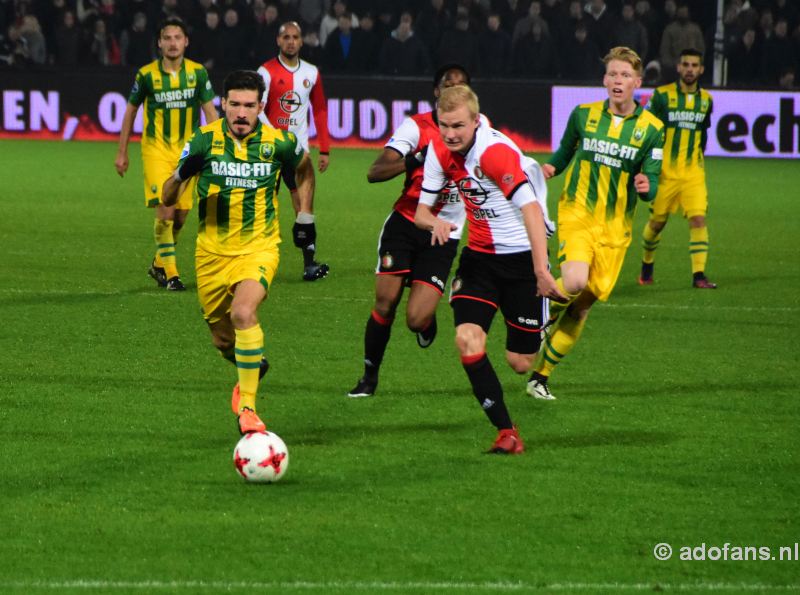 ADO Den Haag verliest met 5-1 knvb-beker Feyenoord