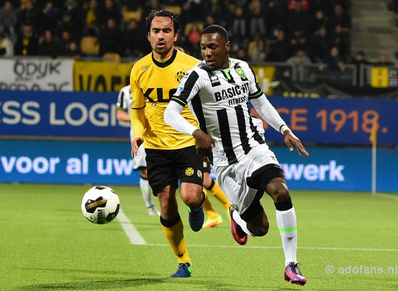 Ard van Peppen en Sheraldo Becker tijdens Roda JC - ADO Den Haag