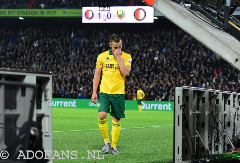 Donny Gorter, rode kaart, ADO Den Haag, Sparta, Feyenoord