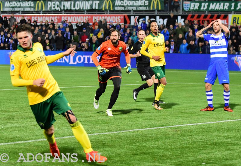 ADO Den Haag, Pec Zwolle, eredivisie,  28-oktober 2017