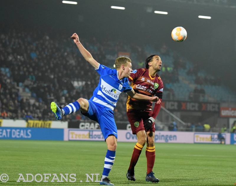 eredivisiewedstrijd PEC Zwolle ADO Den Haag