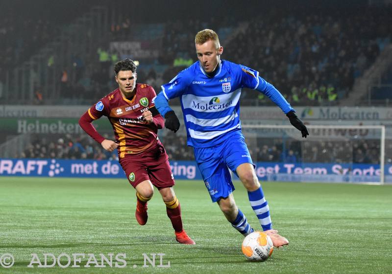 eredivisiewedstrijd PEC Zwolle ADO Den Haag