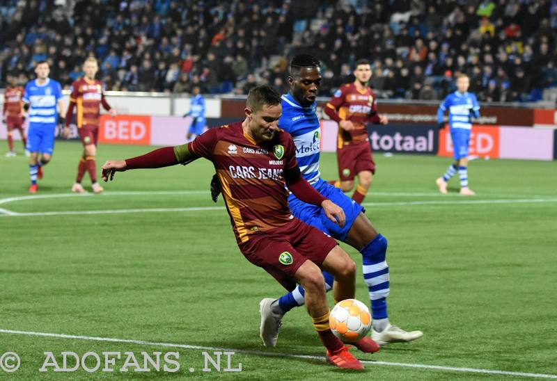 eredivisiewedstrijd PEC Zwolle ADO Den Haag