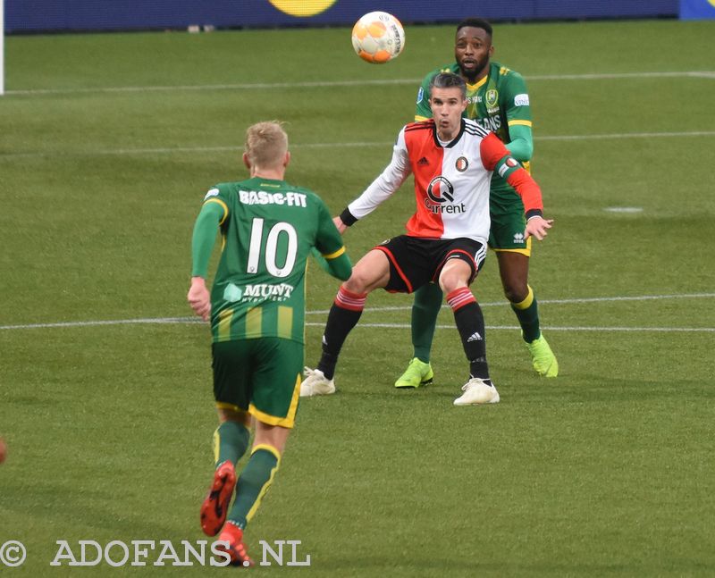 ADO Den Haag Feyenoord Wilfried Kanon met Robin van Persie