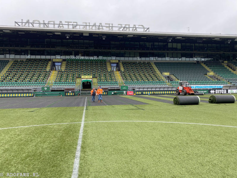 kunstgras ADO Den Haag stadion vervangen