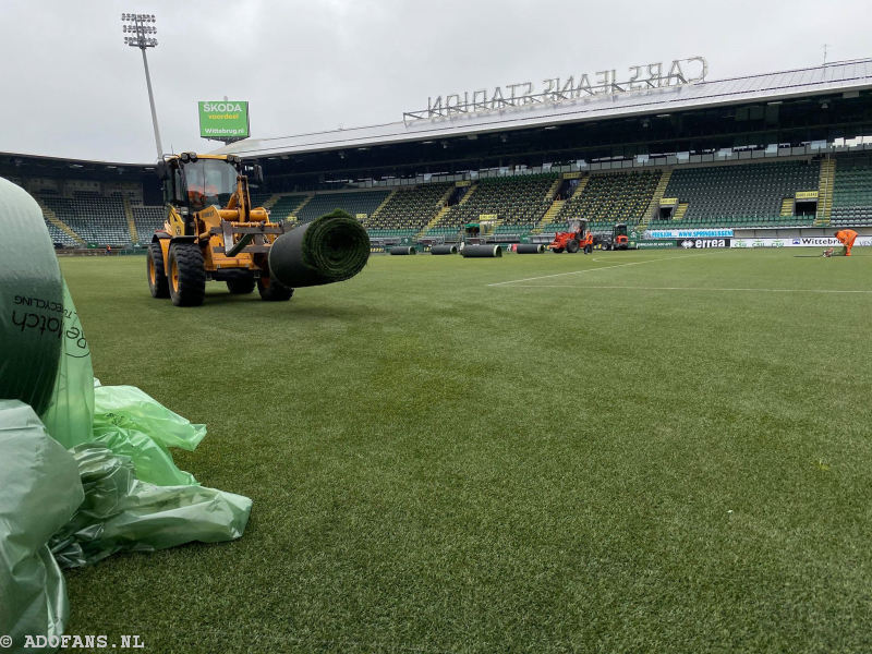 kunstgras ADO Den Haag stadion vervangen