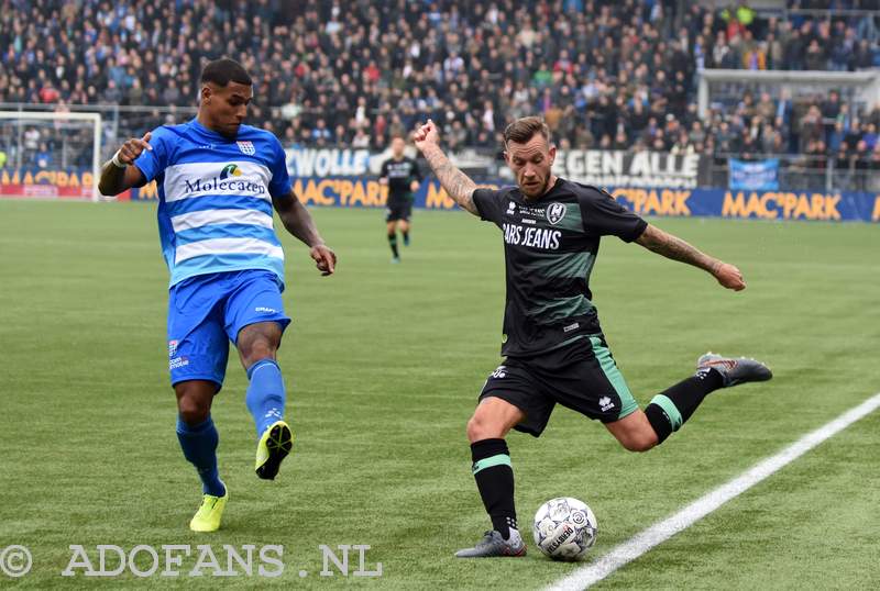 PEC Zwolle, ADO Den Haag, Eredivisie, speelronde 10 2019-2020