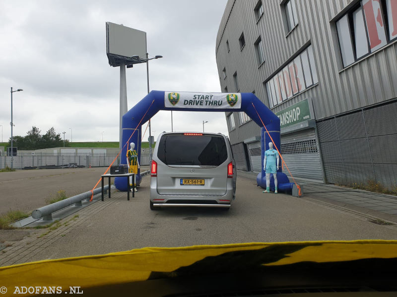 ADO Den Haag Drive thru tenue verkoop