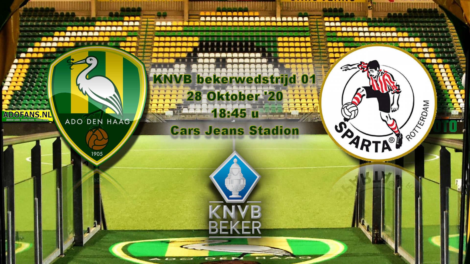 ADO Den Haag Sparta Rotterdam KNVB Beker