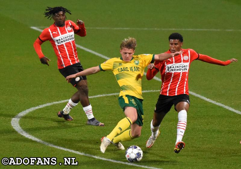 ado den haag jong PSV gestaakt