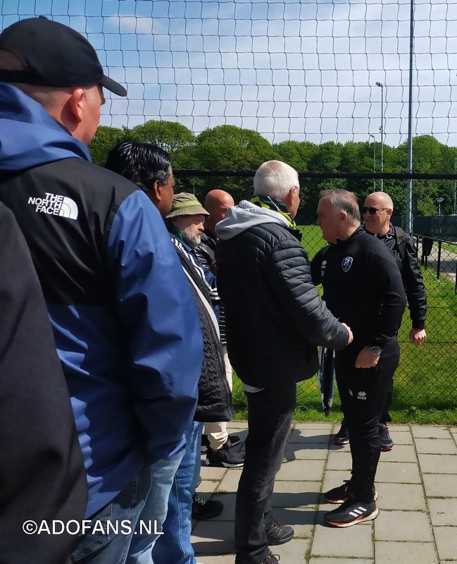 Afscheid supporters Dick Advocaat ADO Den Haag  laatste training 