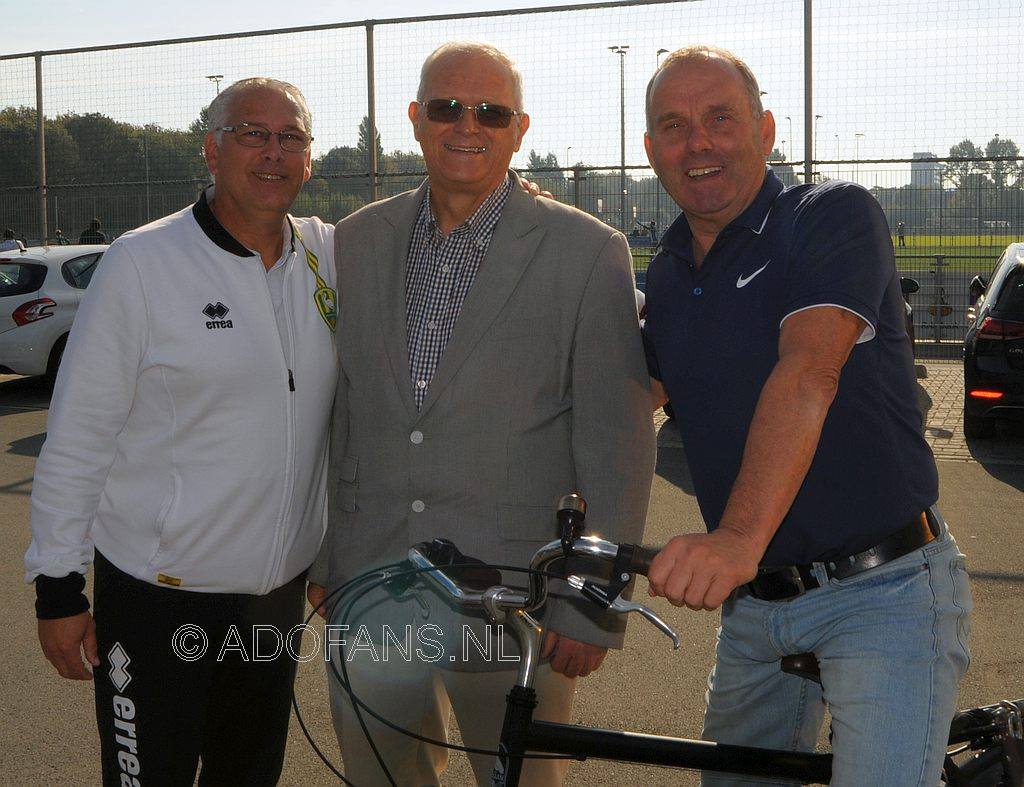 Frans Leermakers, Aad KIla en Frans Danen Aftrap ADO Den Haag