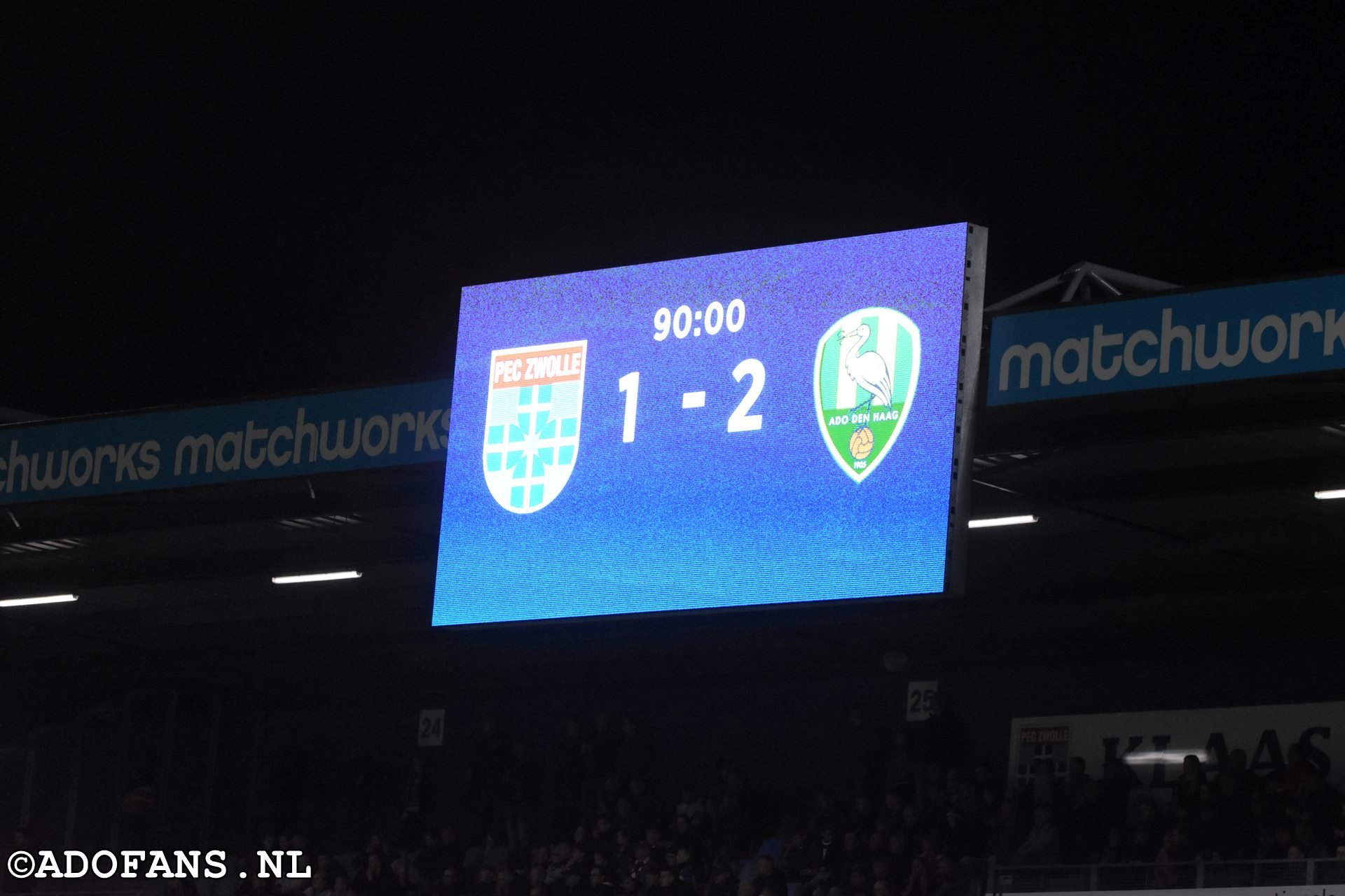 ADO Den Haag wint uit van PEC Zwolle