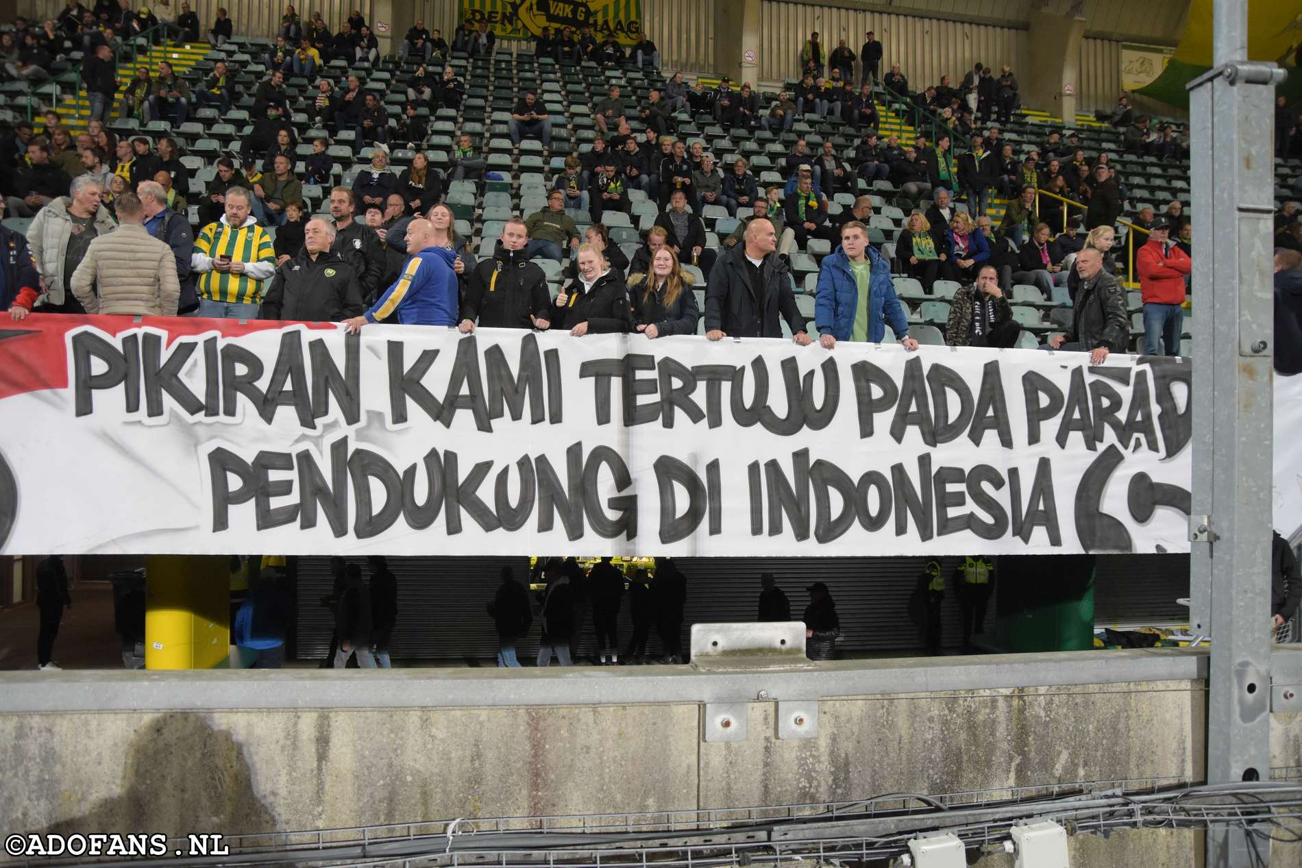 ADO Den Haag Arema FC  Persebaya Surabaya Pikiran kami tertuju kepada para pendukung di indonesia