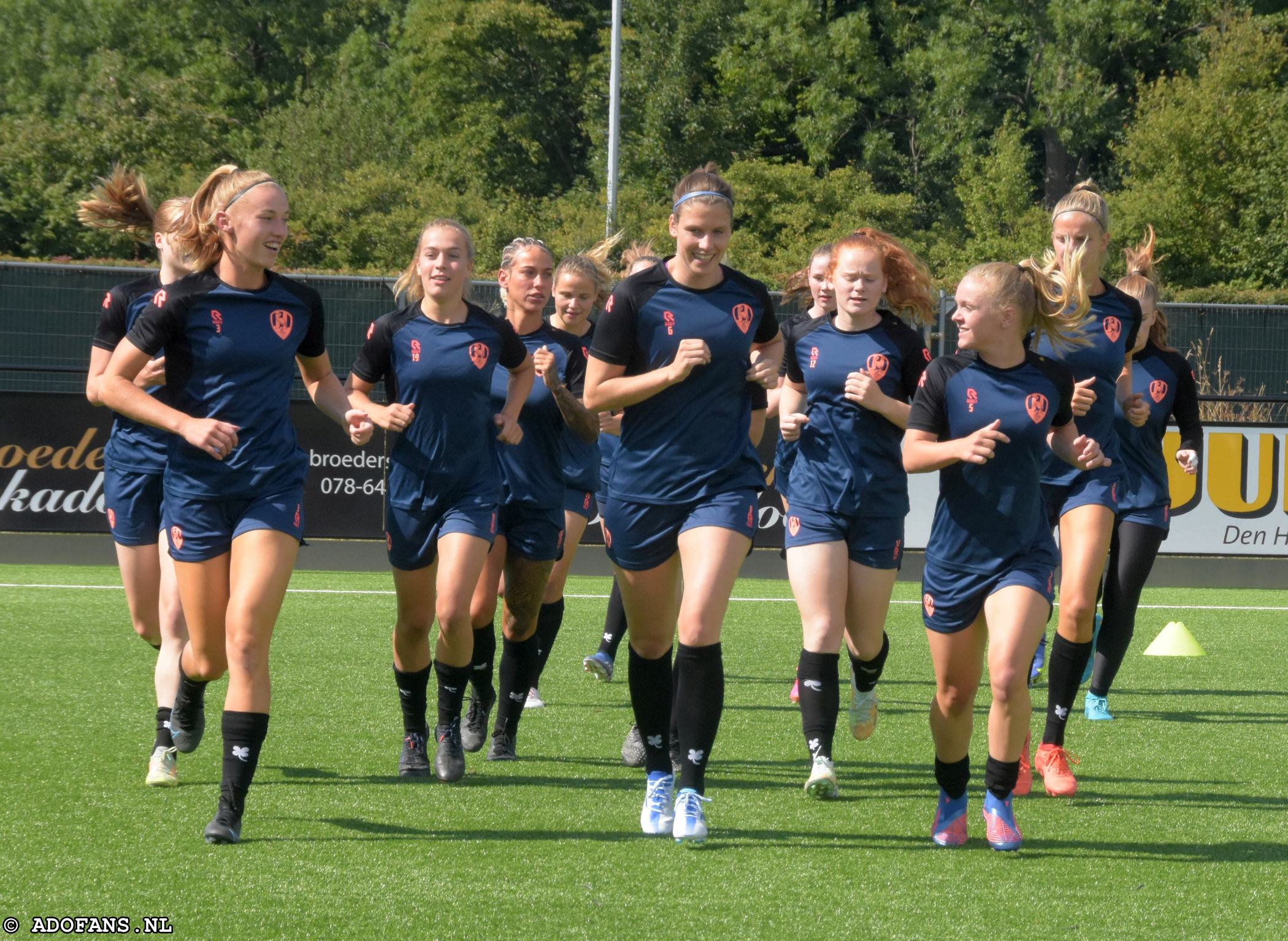 Eerste training ADO Den Haag Vrouwen