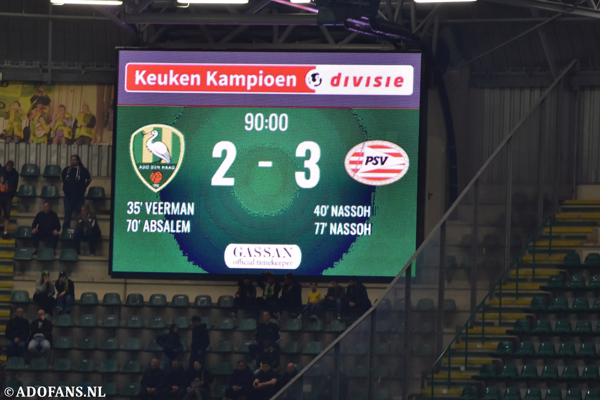 ADO Den Haag Jong PSV 