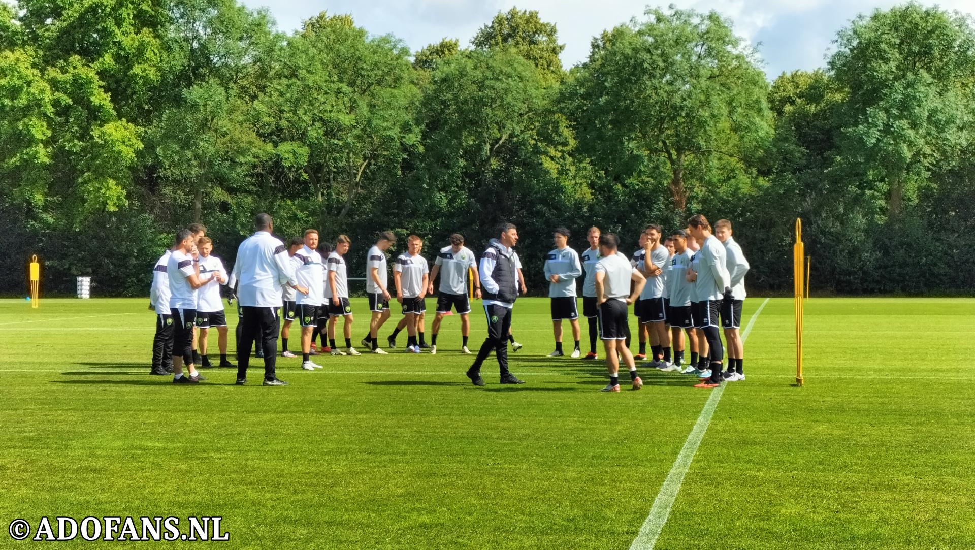 Seizoen 2024-2025 eerste Training ADO