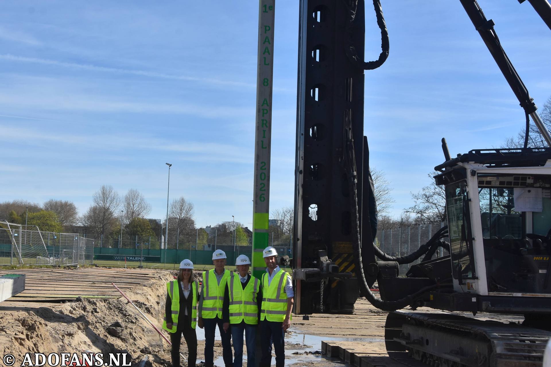 Eerste paal nieuw trainingscomplex ADO Den Haag geslagen