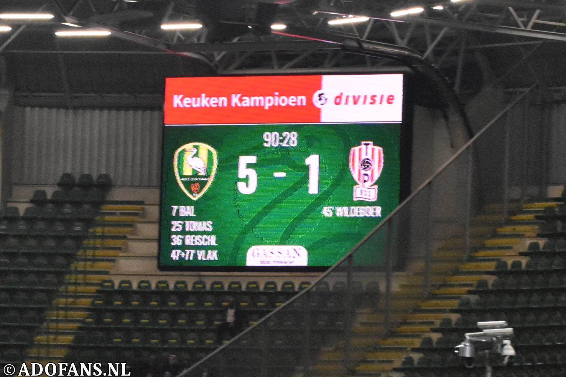 ADO Den Haag Top Oss Keukenkampioen divisie