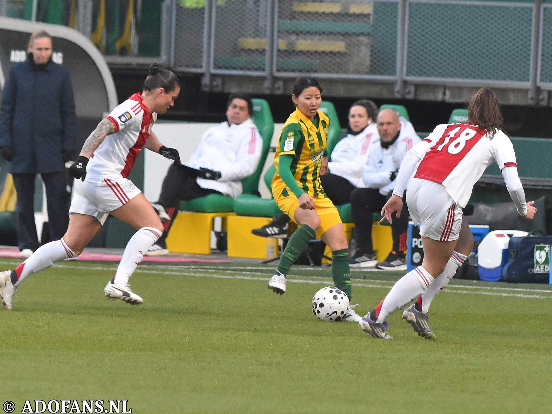 vrouwenvoetbal ADO Den Haag - Ajax 