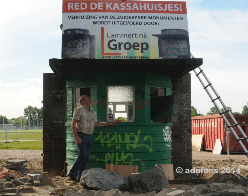 ADO Den Haag kassahuisjes klaar voor transport