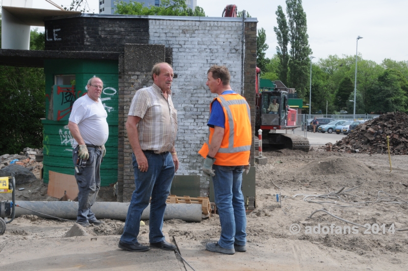 ADO Den Haag kassahuisjes klaar voor transport