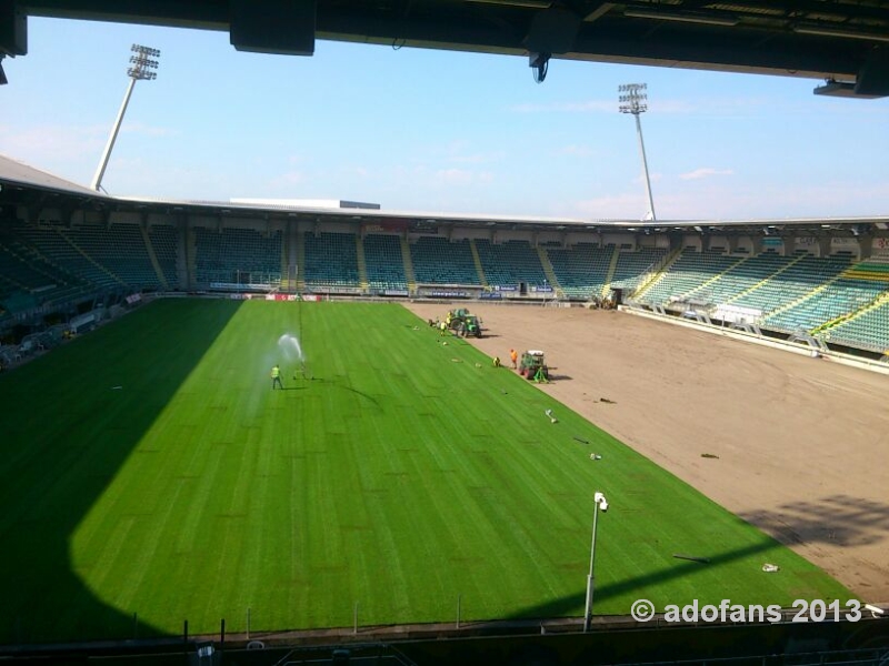 Nieuwe grasmat voor ADO Den Haag