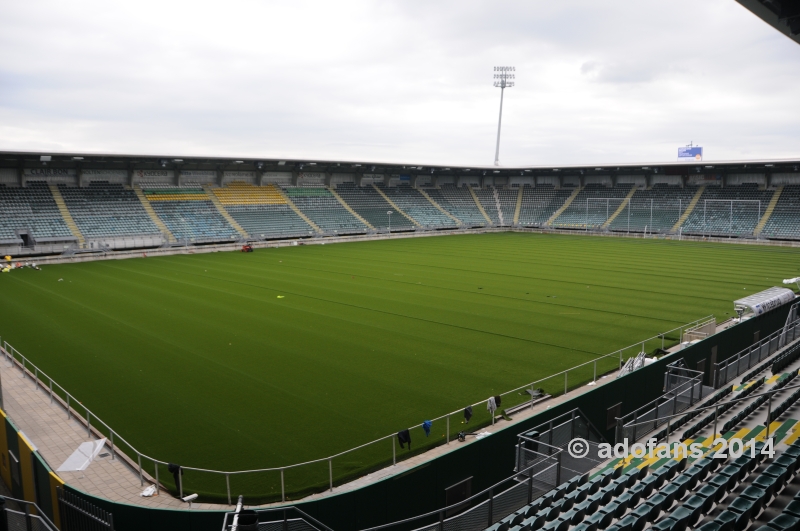 Nieuw greenfields kunstgrasveld ADO Den Haag ligt al in het stadion