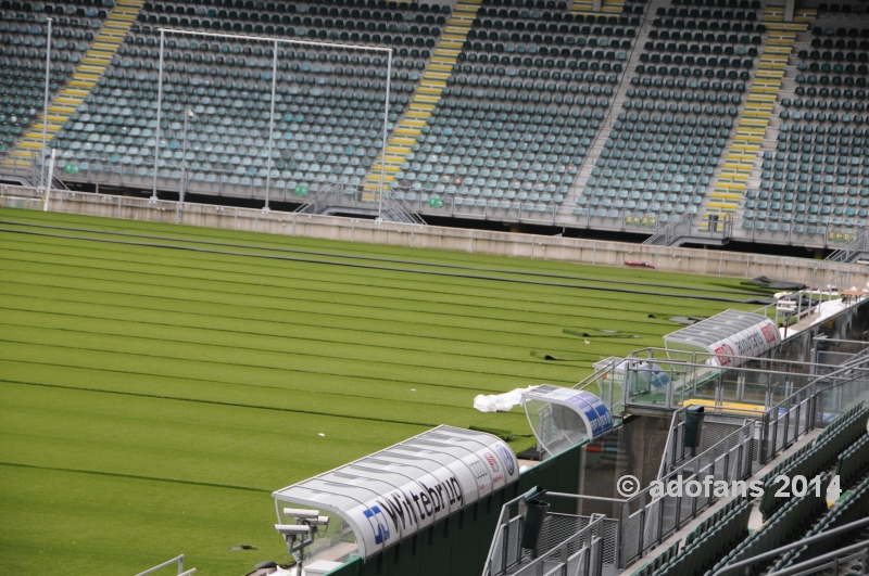 Nieuw greenfields kunstgrasveld ADO Den Haag ligt al in het stadion