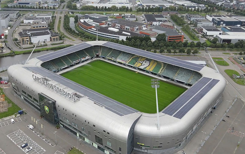 Bouw ADO Stadion forepark