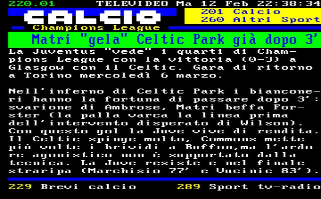  Celtic - Juventus (Champions League)