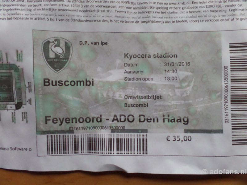 dennis Iep adofans Visit Feyenoord ADO Den Haag