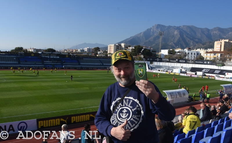 ADO Den Haag fan op bezoek in bij het trainingskamp Spanje